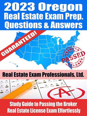 cover image of 2023 Oregon Broker Real Estate Exam Prep Questions & Answers